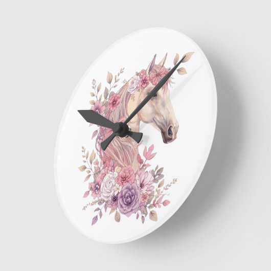 Customizable Pretty Ponies and Petals Ronde Klok (Hoek)