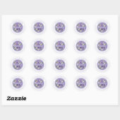 Customizable Purple Floral Easter Sticker  (Vel)