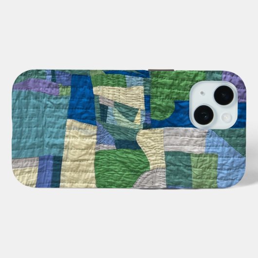 Customizable quilt phone case (Achterkant (horizontaal))