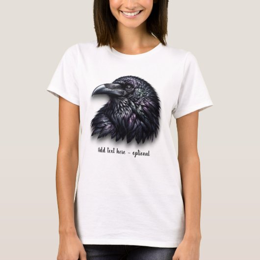 Customizable Raven Head T-Shirt (Voorkant)