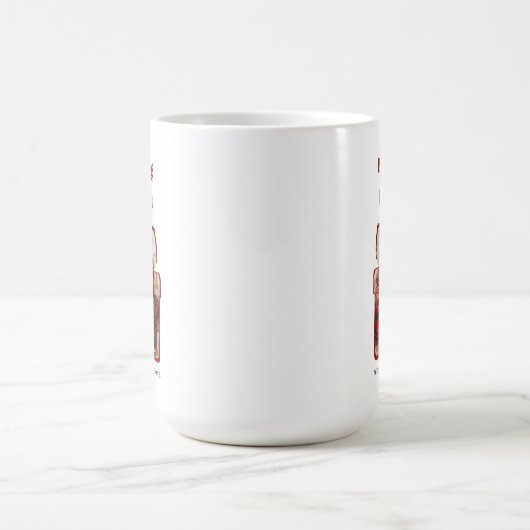 Customizable Red Christmas Photo Mug (Centre)