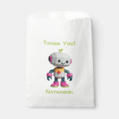 Customizable Robot Kids Bedankzakje (Voorkant)