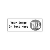 Customizable Rubber Stamp Business Logo Zelfinktende Stempel (Design)