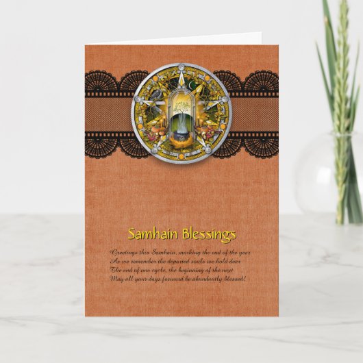 Customizable Samhain Greeting Card Bedankkaart (Voorkant)