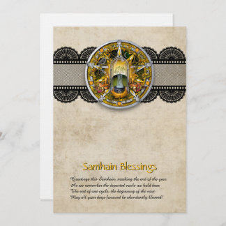 Customizable Samhain Greeting Card Bedankkaart