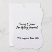 Customizable Save the Date  Bride groom (Achterkant)
