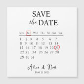 Customizable Save the Date, Magnetic Card (Voorkant)