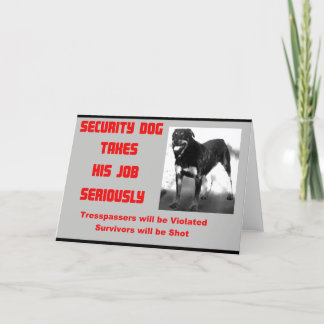 Customizable Security Bedankkaart