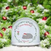 Customizable Snow Globe- Sleepy Hippo (Noël)
