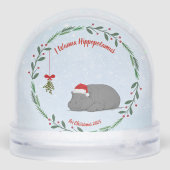 Customizable Snow Globe- Sleepy Hippo (Arrière)