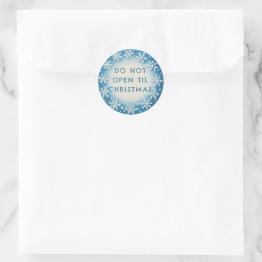 Customizable Snowflake Gift Wrap Stickers (Tas)