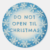 Customizable Snowflake Gift Wrap Stickers (Voorkant)