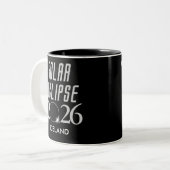 Customizable Solar Eclipse 2026 Mug Tweekleurige Koffiemok (Voorkant links)
