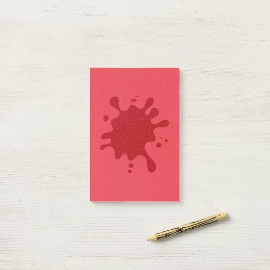 Customizable Splash Design Post-It Notes (Sur un bureau)