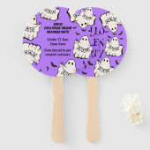 Customizable Spooky & Fun Halloween Handwaaier (Voorkant en achterkant)