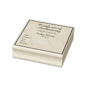 Customizable Square Certificate of Authenticity Rubberstempel (Stempel)