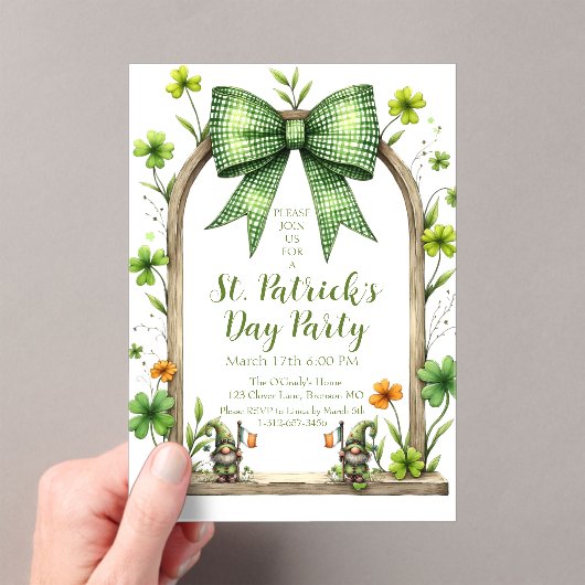 Customizable St. Patrick’s Day Invitation (In situ (ordinateur de poche))