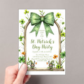 Customizable St. Patrick’s Day Invitation Acryl Uitnodigingen (Insitu (Draagbaar))