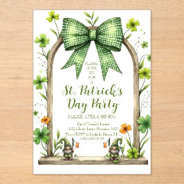Customizable St. Patrick’s Day Invitation  Acryl Uitnodigingen