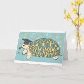 Customizable Star Tortoise Graduation Card 2 Kaart (Gele Bloem)