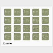 Customizable stickers –Flowers or skincare (Feuille)