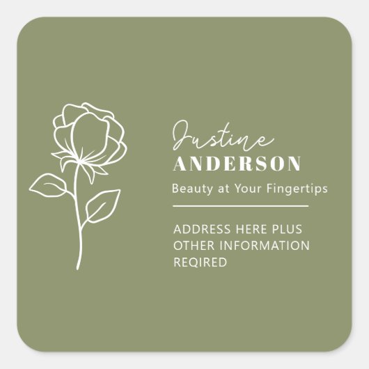 Customizable stickers –Flowers or skincare (Devant)