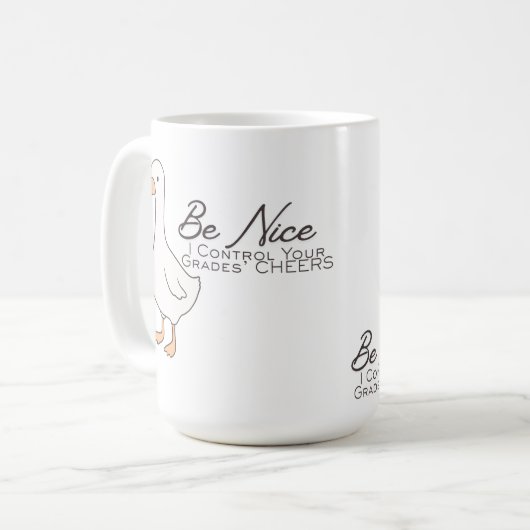 Customizable Teacher controls your grades Mug (Devant gauche)
