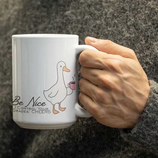 Customizable Teacher controls your grades Mug