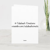 Customizable Teacher Note Card Kaart (Achterkant)