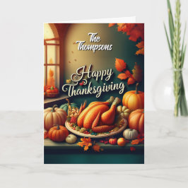 Customizable Thanksgiving Kaart