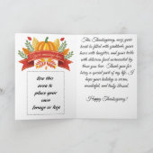 Customizable Thanksgiving Kaart (Binnen)