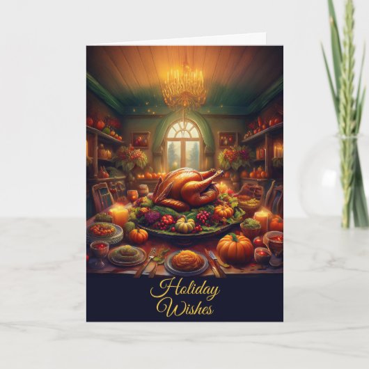 Customizable Thanksgiving  Kaart (Voorkant)