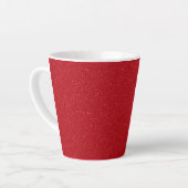 Customizable Tomato Red Speckle Latte Mug (Angle gauche)