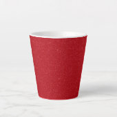 Customizable Tomato Red Speckle Latte Mug (Devant)