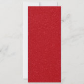 Customizable Tomato Red & White Drip Flat Card (Achterkant)