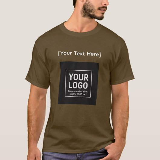 Customizable Trader Logo & Text T-Shirt (Devant)
