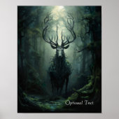 Customizable Twisted Forest Deer Poster (Devant)