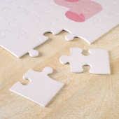 Customizable Two Linked Hearts Love Design Legpuzzel (Zijkant)