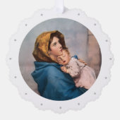 Customizable Virgin Mary Paper Ornament Card (Voorkant)