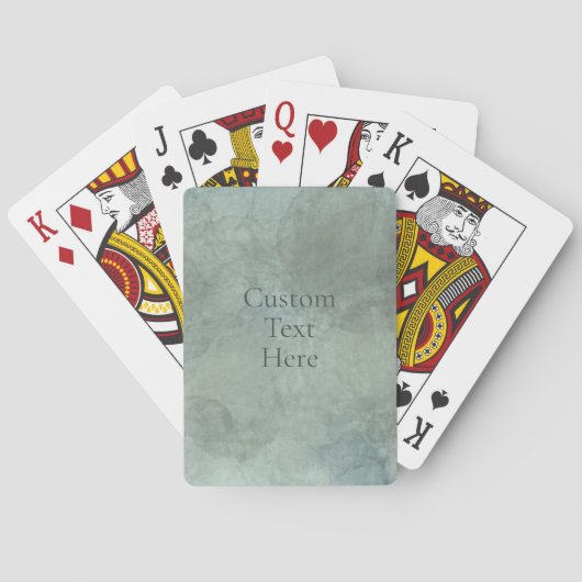 Customizable Watercolor Playing Cards Pokerkaarten (Achterkant)