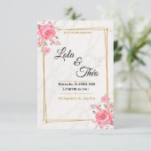 Customizable wedding invitation Template (Debout devant)