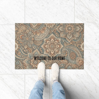 Customizable Welcome Door Mat with Unique Pattern