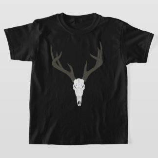 Customizable White-Tailed Deer Skull T-shirt