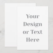 Customizable Your Design or Text Here Personalized Bedankkaart (Voorkant / Achterkant)