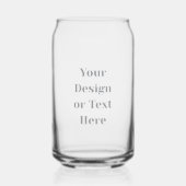 Customizable Your Design or Text Here Personalized Blikvorm Glas (Voorkant)