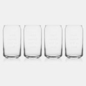 Customizable Your Design or Text Here Personalized Blikvorm Glas (Achterkant)