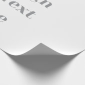 Customizable Your Design or Text Here Personalized Cadeaupapier (Hoek)