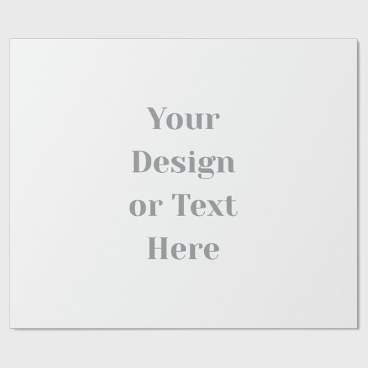 Customizable Your Design or Text Here Personalized Cadeaupapier (Vlak)