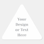 Customizable Your Design or Text Here Personalized Driehoek Sticker (Voorkant)