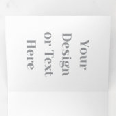 Customizable Your Design or Text Here Personalized Drieluik Kaart (Binnenzijde eerst)